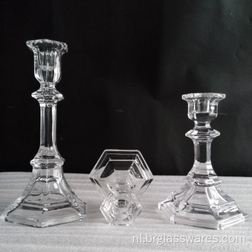 Crystal Glass Taper Candle Holder voor huisdecoratie